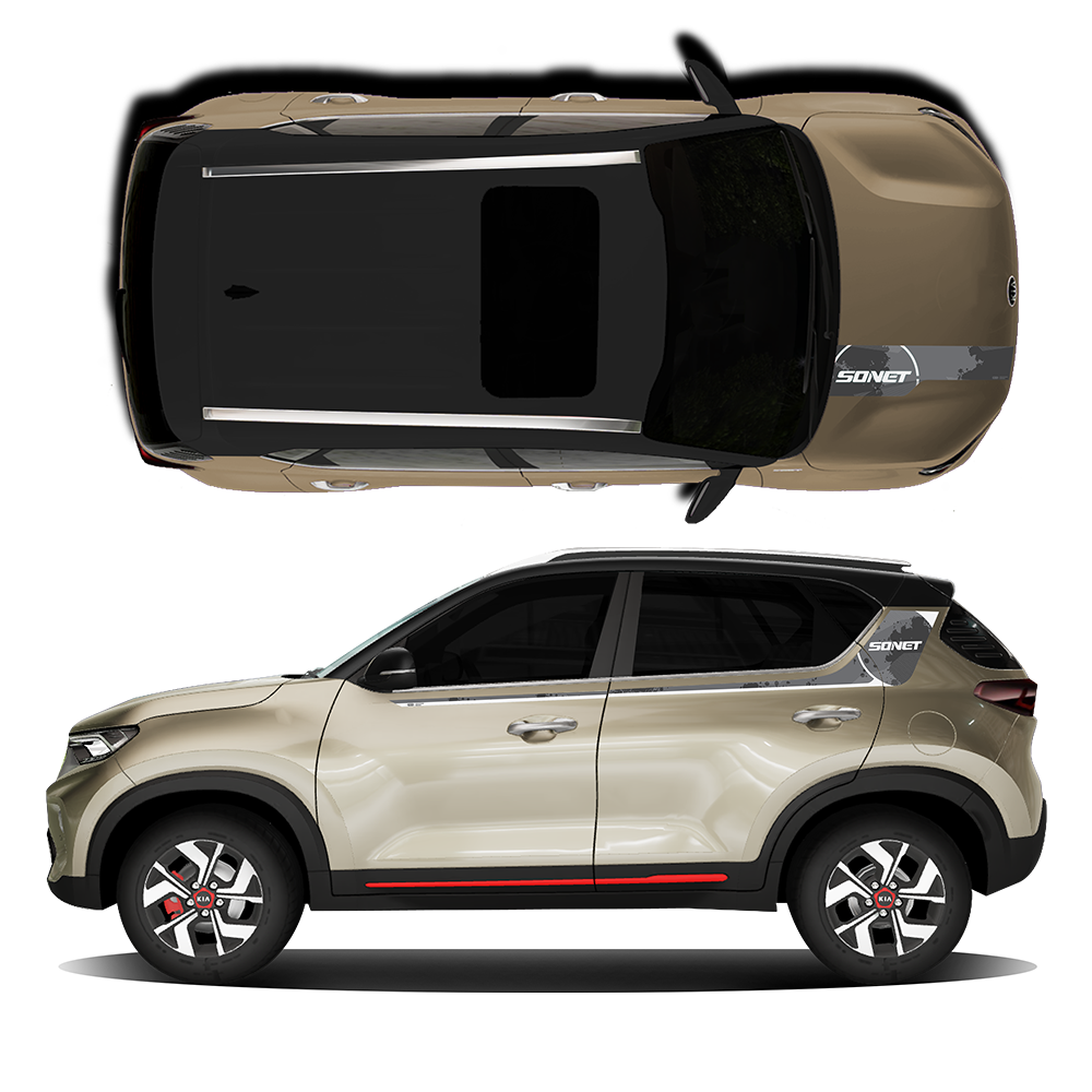 IDE GRAPHICS SERIES - Urban Edition for KIA Sonet /2020-Present (Beige Gold)