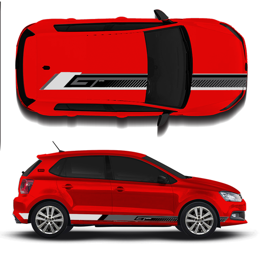 IDE GRAPHICS SERIES / GT EDITION / VW / POLO (Flash Red)