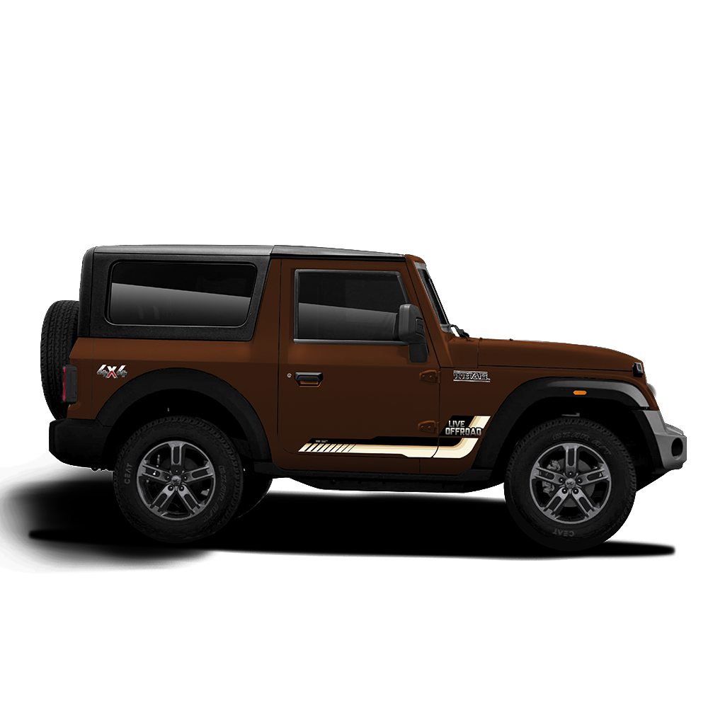 IDE GRAPHICS SERIES - Classic Edition for Mahindra THAR /2020-Present (Mystic Copper)