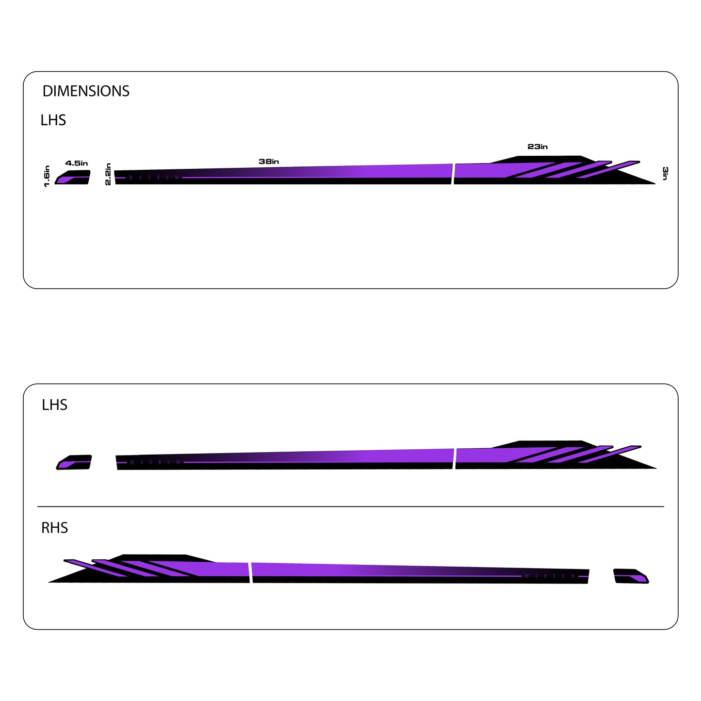 IDE GRAPHICS SERIES - Magnum Edition for Kia Sonet (Aurora Black Pearl)