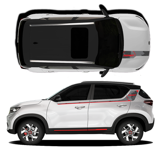 IDE GRAPHICS SERIES - Urban Edition for KIA Sonet /2020-Present (Glacier Pearl White)