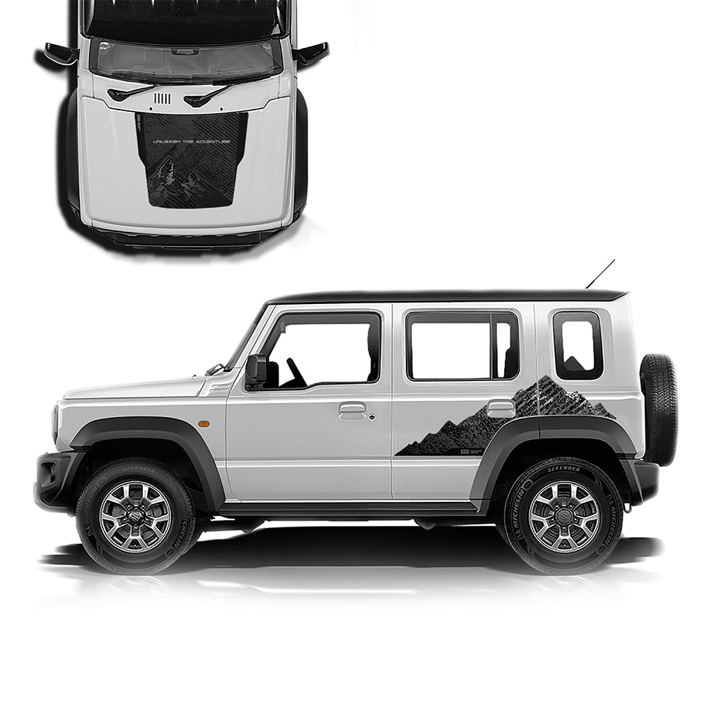 IDE GRAPHICS SERIES - Adventure Edition for Maruti Suzuki Jimny (Pearl Arctic White)