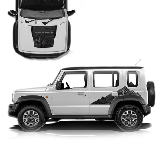 IDE GRAPHICS SERIES - Adventure Edition for Maruti Suzuki Jimny (Pearl Arctic White)