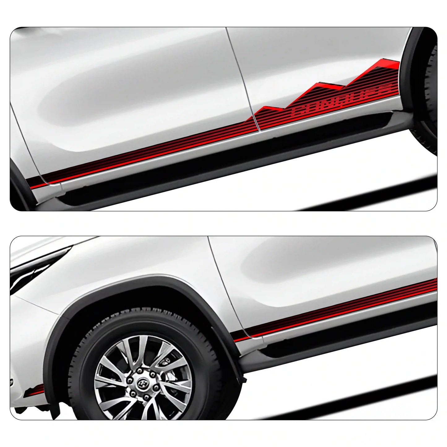 Conquer Edition Graphics for Toyota Fortuner grey