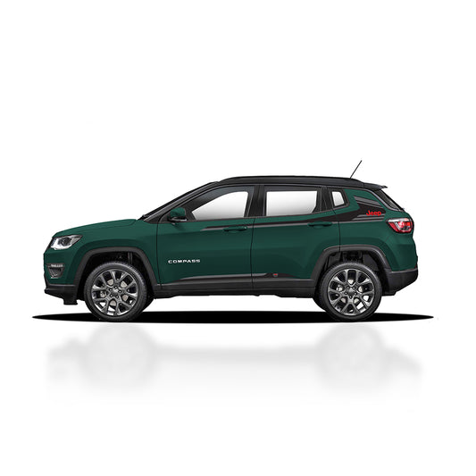 IDE GRAPHICS SERIES - Sports Edition (Only Side Decals)  for JEEP Compass / 2017-Present  (Metallic Green)