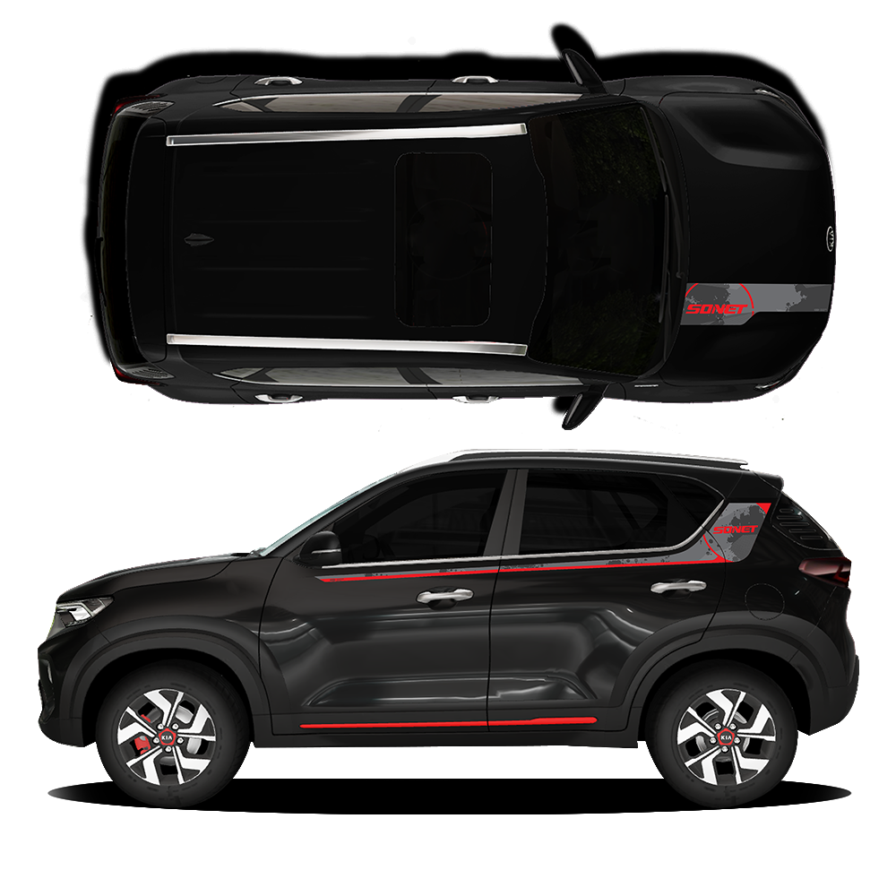 IDE GRAPHICS SERIES - Urban Edition for KIA Sonet /2020-Present (Black Pearl)