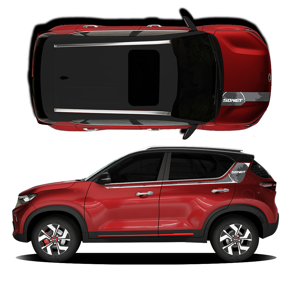 IDE GRAPHICS SERIES - Urban Edition for KIA Sonet /2020-Present (Intense Red)