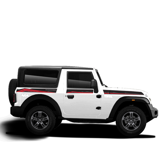 IDE GRAPHICS SERIES - Trailblazer Edition for Mahindra THAR /2020-Present (Everest White)