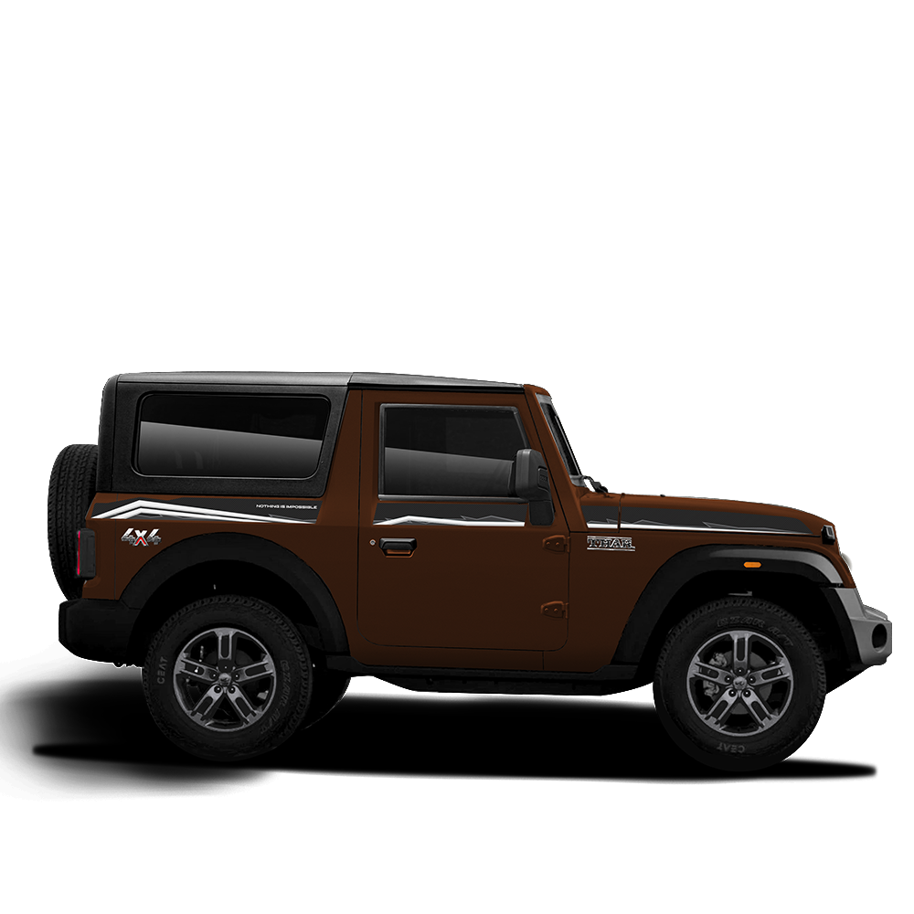 IDE GRAPHICS SERIES - Trailblazer Edition for Mahindra THAR /2020-Present (Mystic Copper)