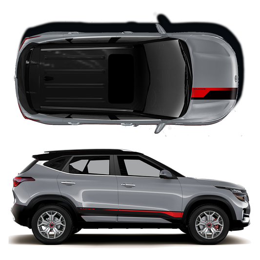 IDE GRAPHICS SERIES - Magnum Edition for KIA Seltos /2019-2023 (Steel Silver)