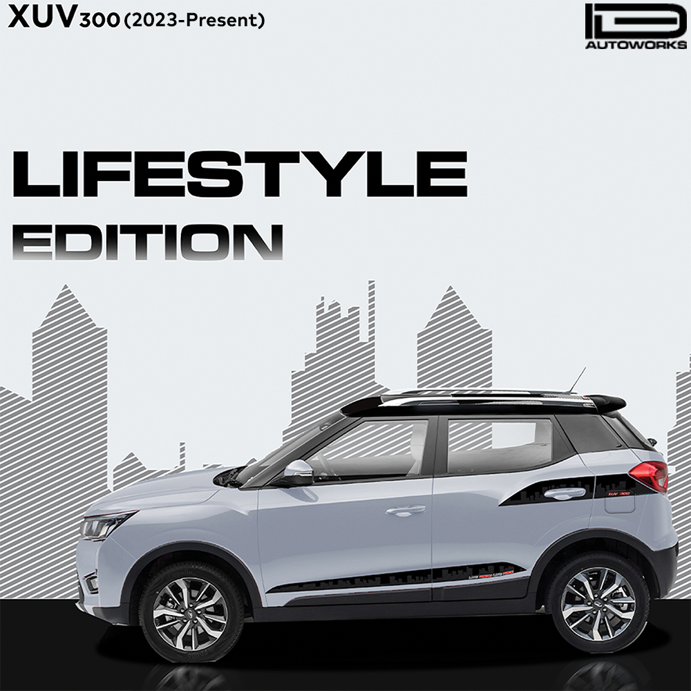 IDE GRAPHICS SERIES - Lifestyle Edition for Mahindra XUV 300 /2023-Present (Dsat Silver)