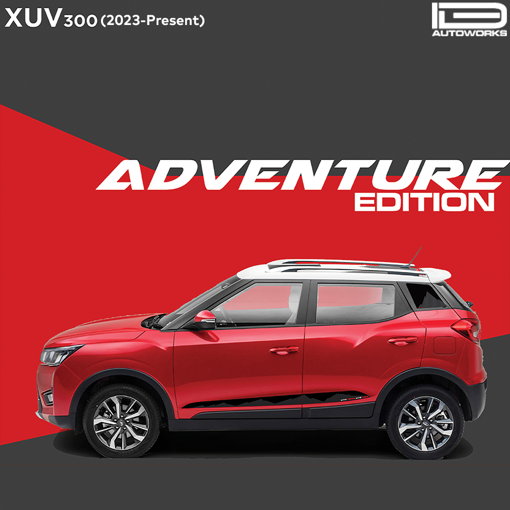 IDE GRAPHICS SERIES - Adventure Edition for Mahindra XUV 300 /2023-Present (Red Rage)