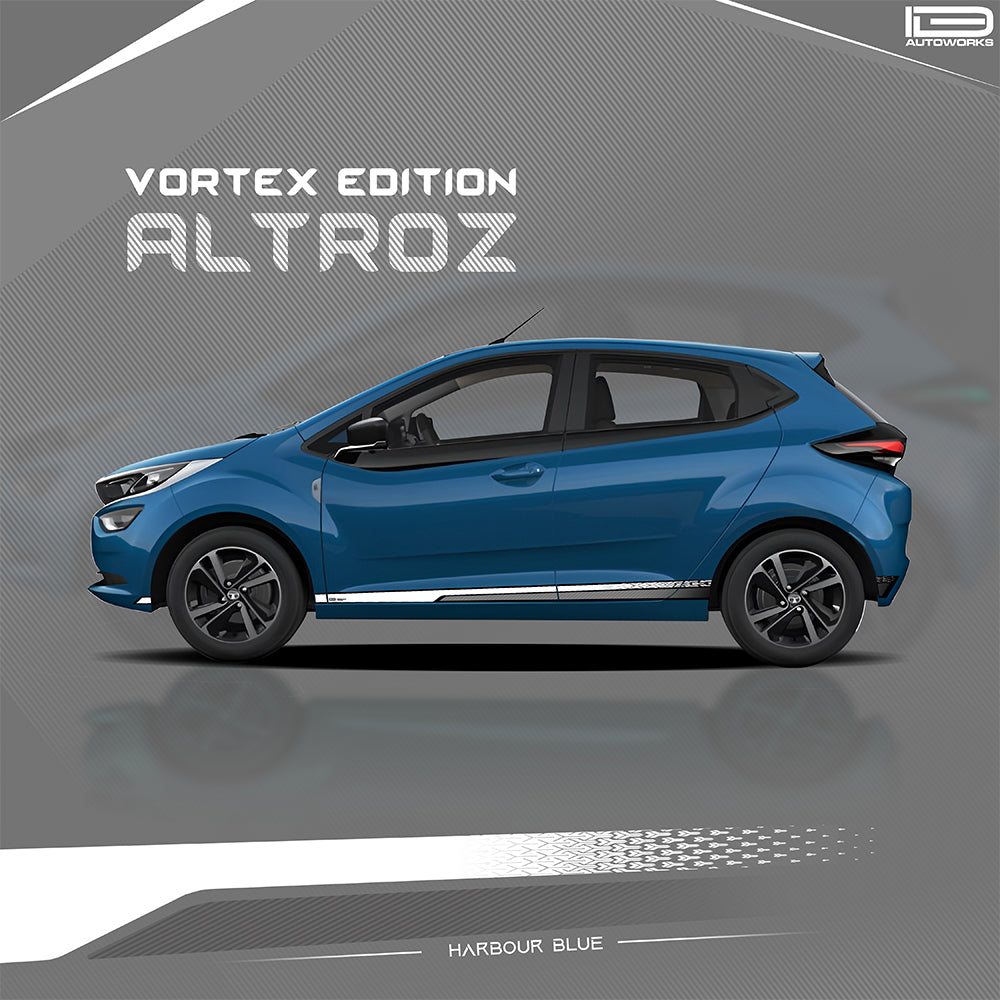 IDE GRAPHICS SERIES - Vortex Edition for Tata Altroz (Harbour Blue