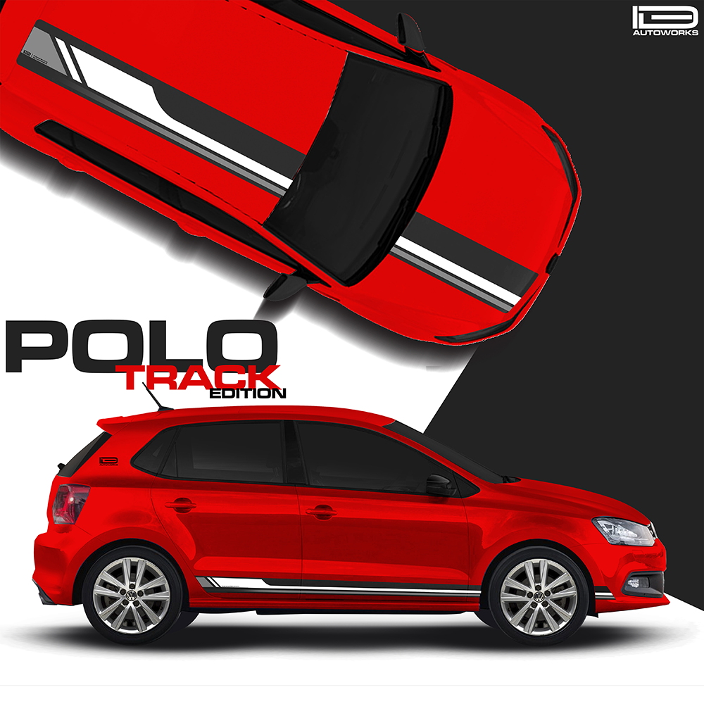 IDE GRAPHICS SERIES - Track Edition for Volkswagen Polo (Flash Red)