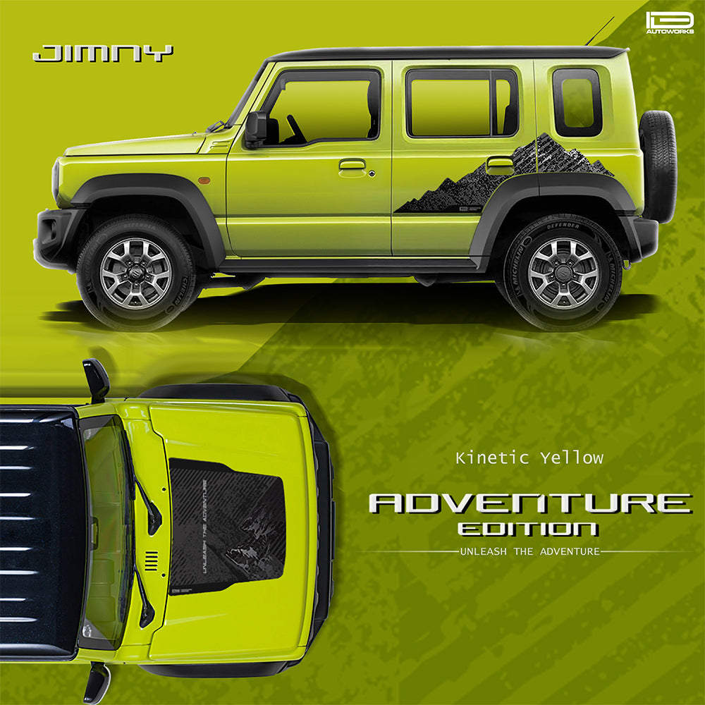 IDE GRAPHICS SERIES - Adventure Edition for Maruti Suzuki Jimny (Kinetic yellow)