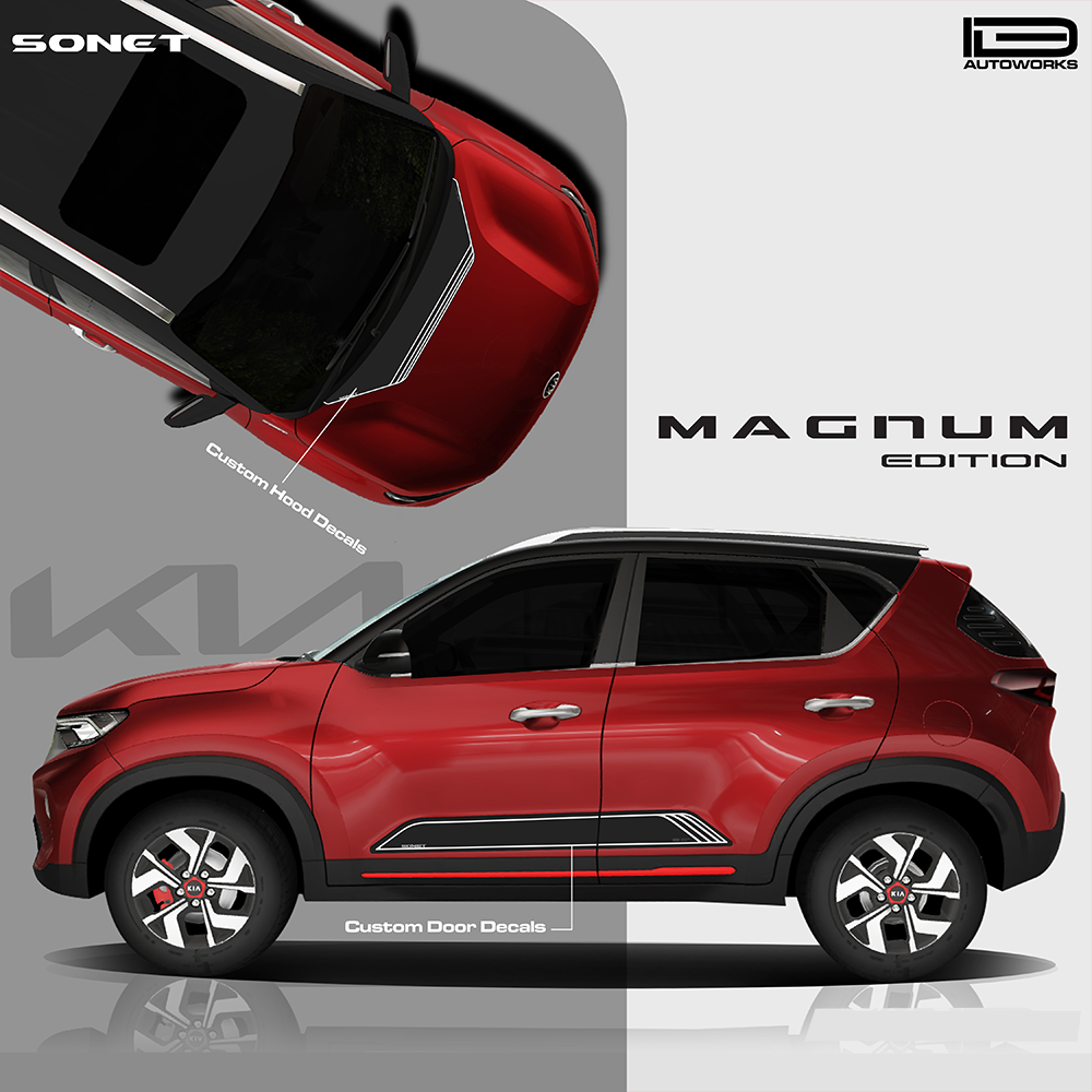 IDE GRAPHICS SERIES - Magnum Edition for KIA Sonet /2020-present (Intense Red)