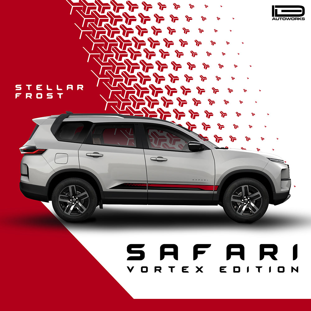 IDE GRAPHICS SERIES - Vortex Edition for Tata Safari /2021-Present (Stellar Frost)