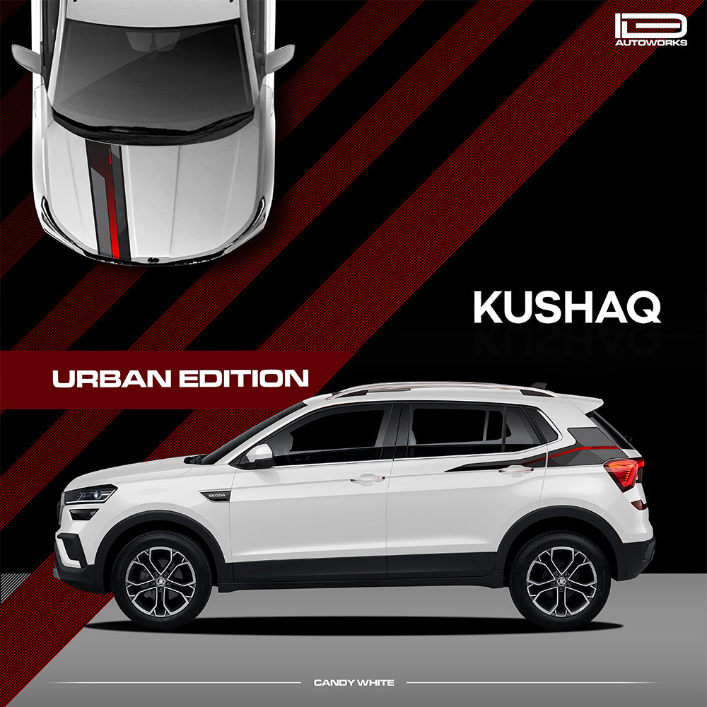 IDE GRAPHICS SERIES - Urban Edition for Skoda Kushaq (Candy White)