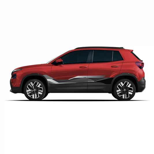 Mute The Noise Edition Graphics for Skoda Kylaq red