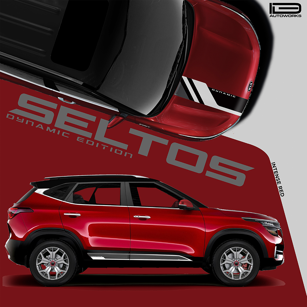 IDE GRAPHICS SERIES -  Dynamic Edition for KIA Seltos /2019-2023 (Intense Red)