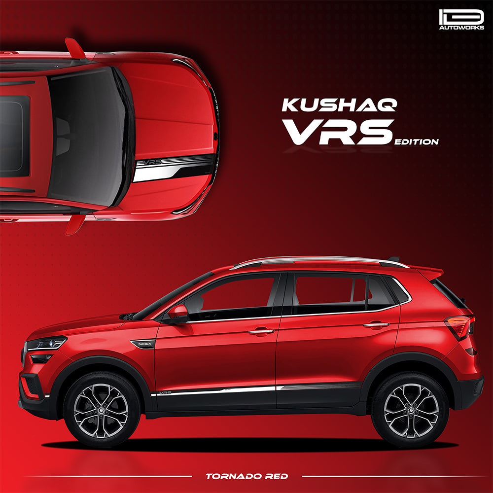 IDE GRAPHICS SERIES - VRS Edition for Skoda Kushaq (Tornado Red)