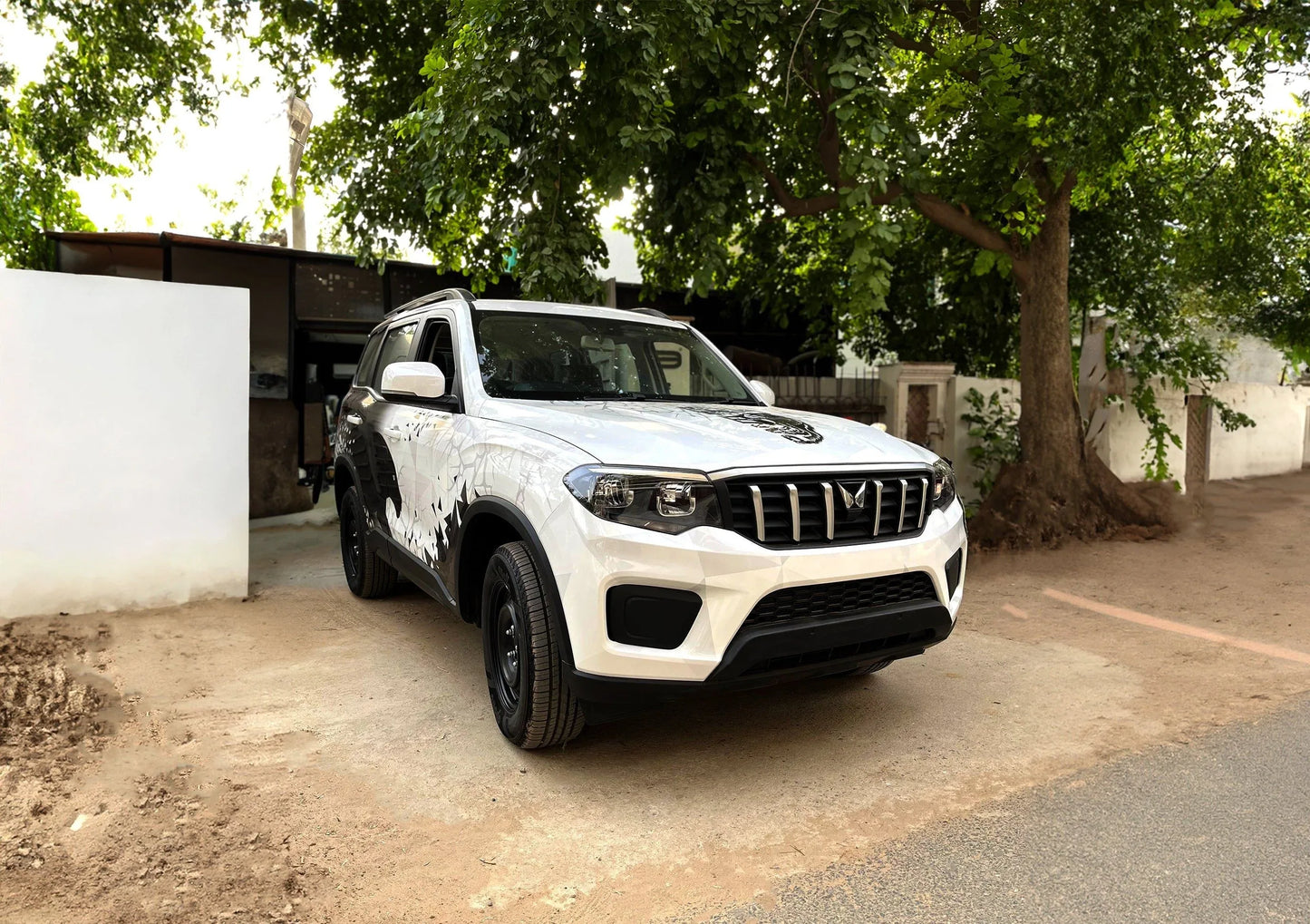 Panther Edition Graphics for Mahindra Scorpio N black