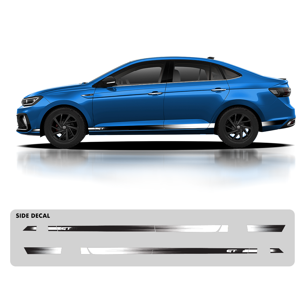 IDE GRAPHICS SERIES - GT Edition Version 2 for Volkswagen Virtus (Rising Blue Metallic)