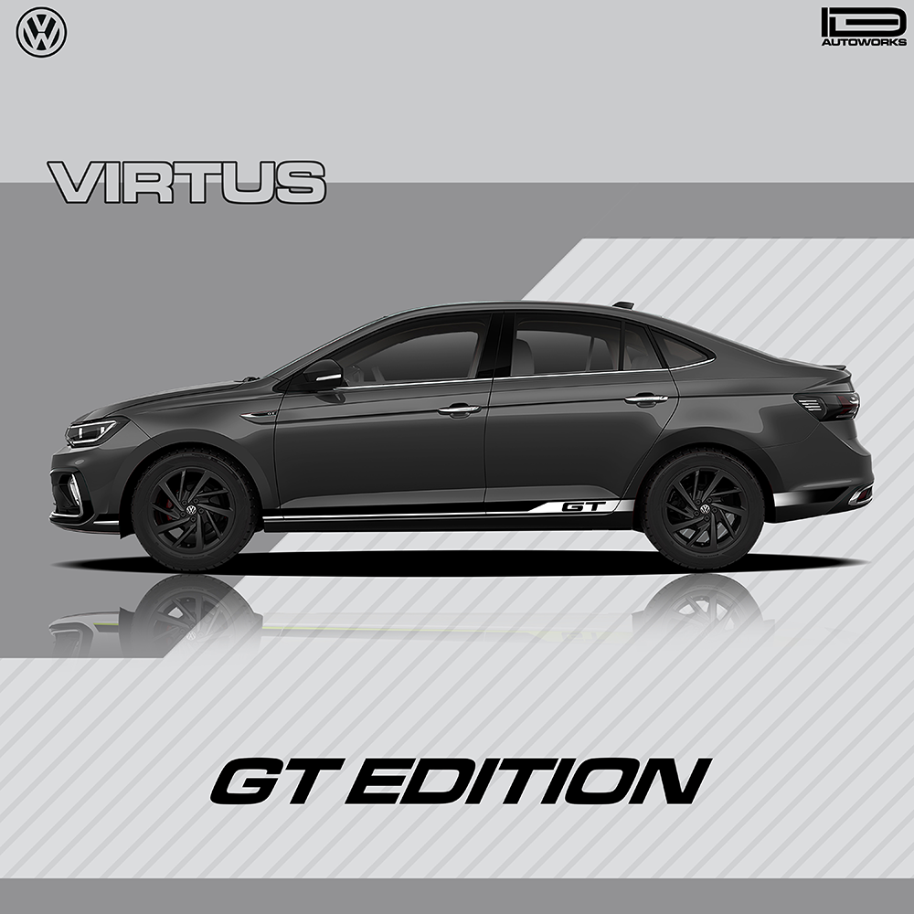 IDE GRAPHICS SERIES - GT Edition for Volkswagen Virtus (Deep Black Pearl)