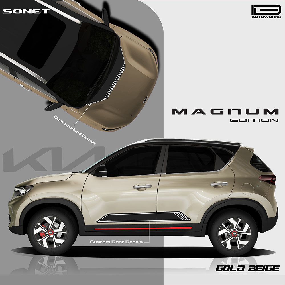 IDE GRAPHICS SERIES - Magnum Edition for KIA Sonet /2020-present (Beige Gold)