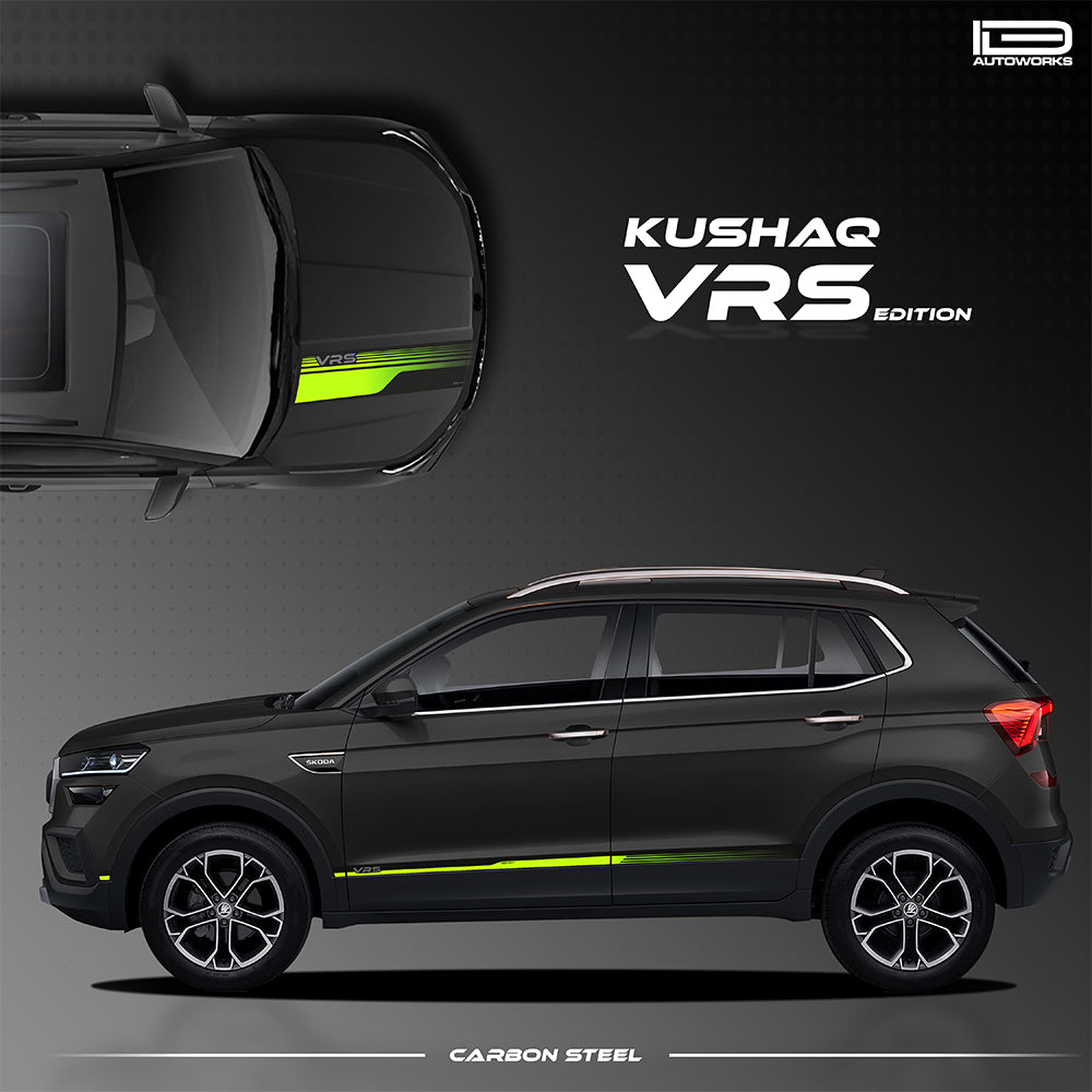 IDE GRAPHICS SERIES - VRS Edition for Skoda Kushaq (Carbon Steel)