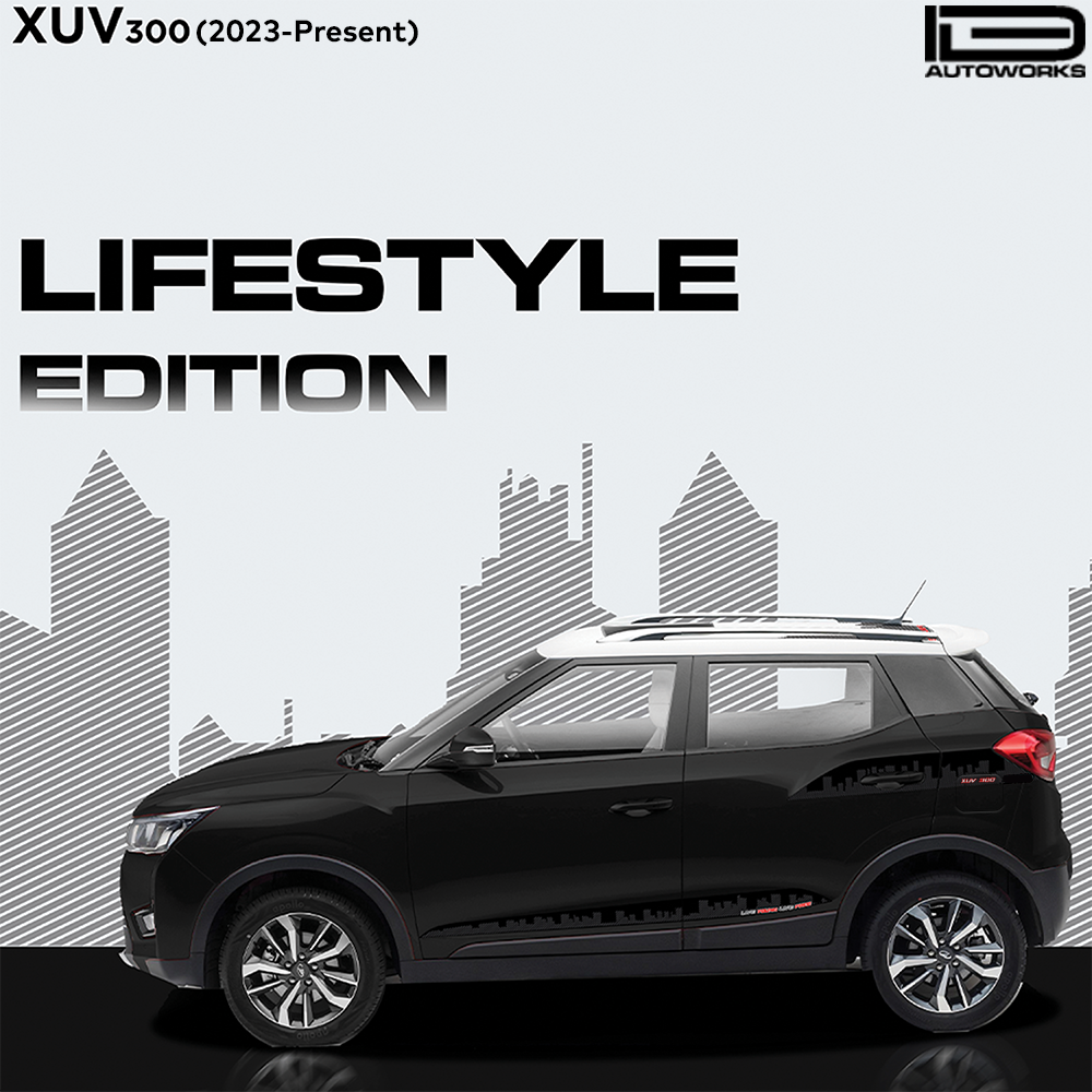 IDE GRAPHICS SERIES - Lifestyle Edition for Mahindra XUV 300 /2023-Present (Napoli Black)