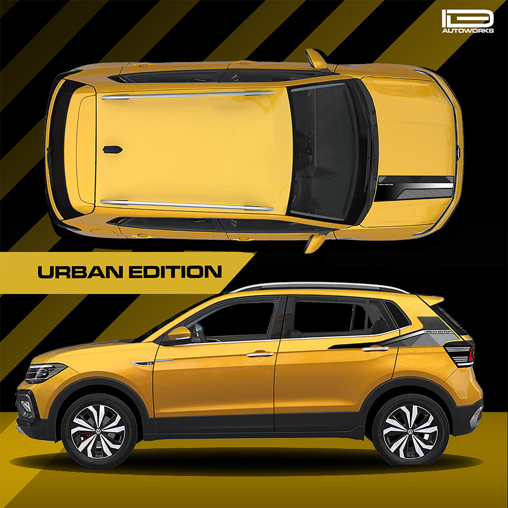 IDE GRAPHICS SERIES - Urban Edition for Volkswagen Taigun(Curcuma Yellow)