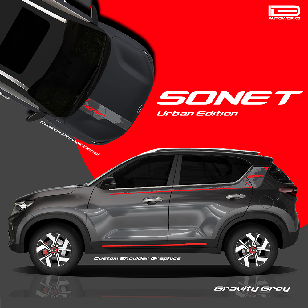 IDE GRAPHICS SERIES - Urban Edition for KIA Sonet /2020-Present (Gravity Grey)