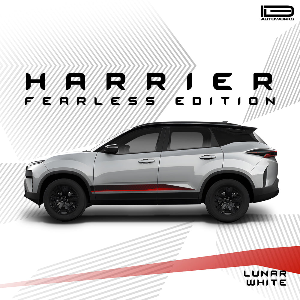 IDE GRAPHICS SERIES - Fearless Edition for Tata Harrier (Lunar White)