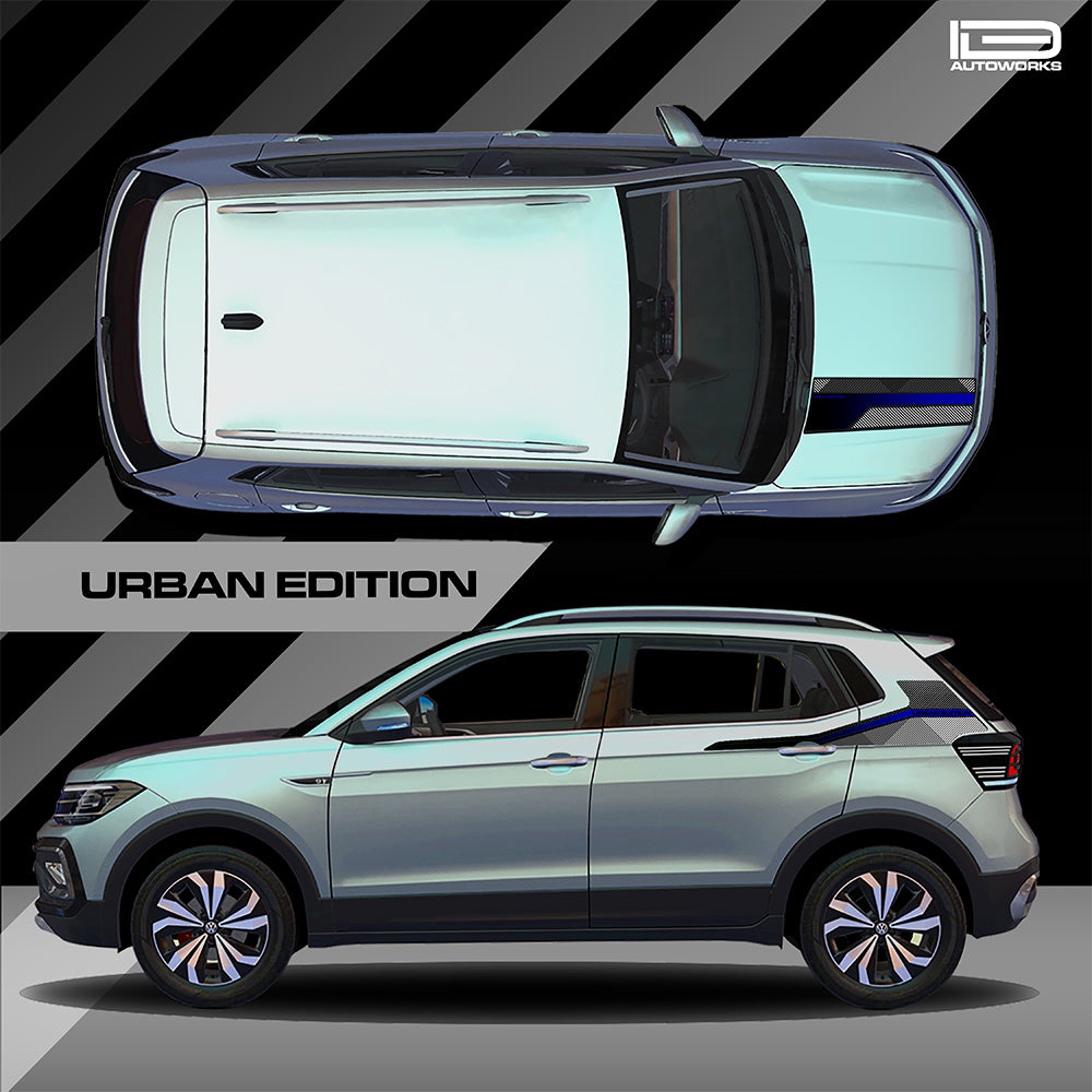 IDE GRAPHICS SERIES - Urban Edition for Volkswagen Taigun (Reflex Silver)