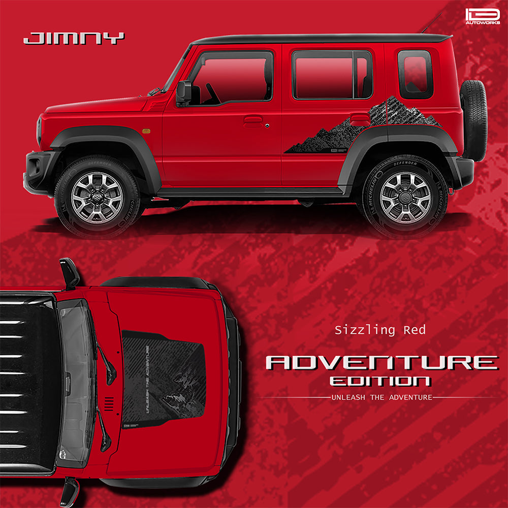 IDE GRAPHICS SERIES - Adventure Edition for Maruti Suzuki Jimny (Sizzling Red)