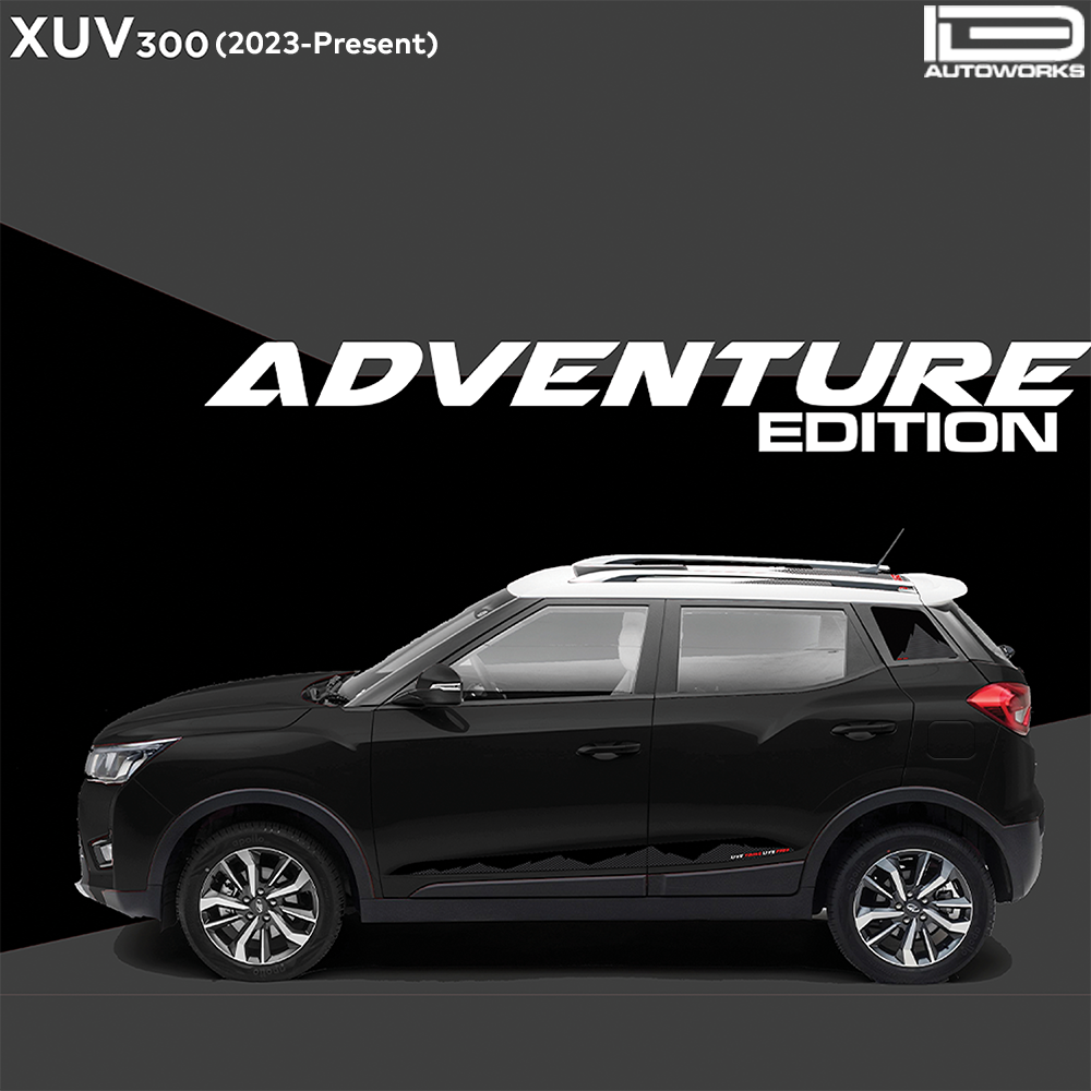 IDE GRAPHICS SERIES - Adventure Edition for Mahindra XUV 300 /2023-Present (Napoli Black)