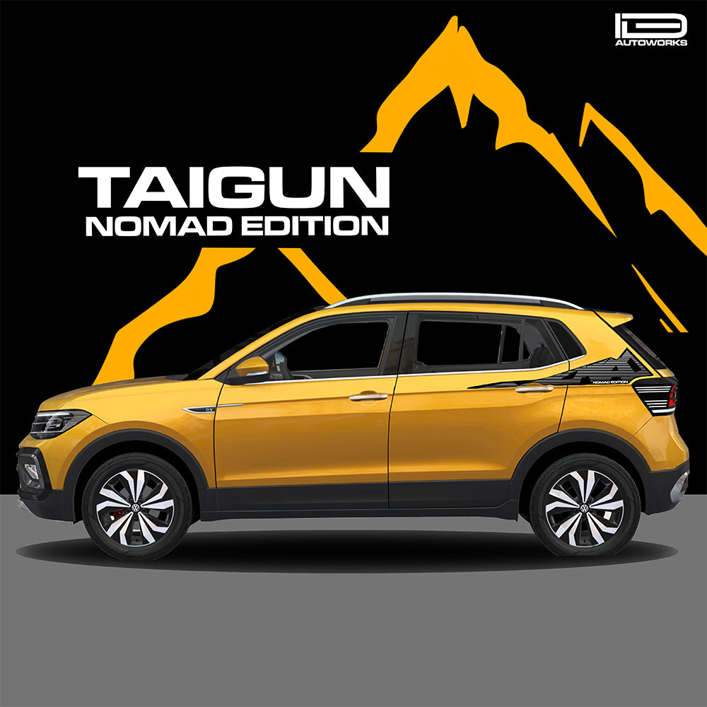 IDE GRAPHICS SERIES - Nomad Edition for Volkswagen Taigun (Curcuma Yellow)