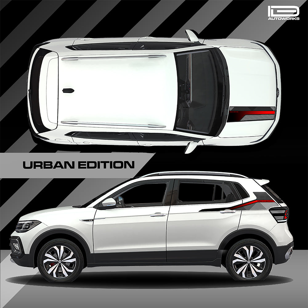 IDE GRAPHICS SERIES - Urban Edition for Volkswagen Taigun (Candy White)