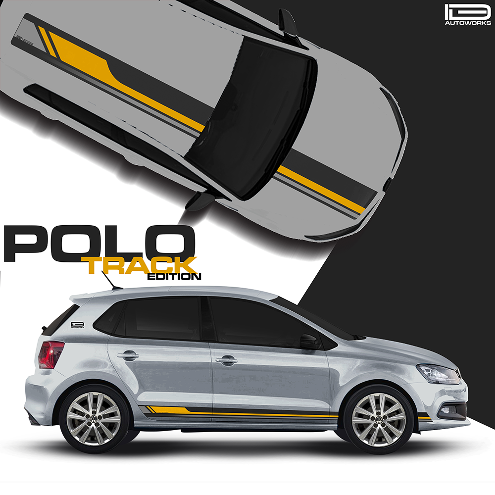 IDE GRAPHICS SERIES - Track Edition for Volkswagen Polo (Reflex Silver)