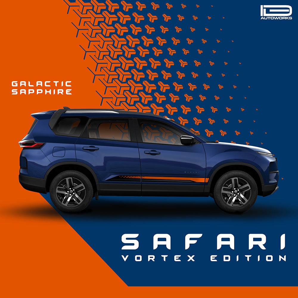 IDE GRAPHICS SERIES - Vortex Edition for Tata Safari /2021-Present (Lunar Slate)