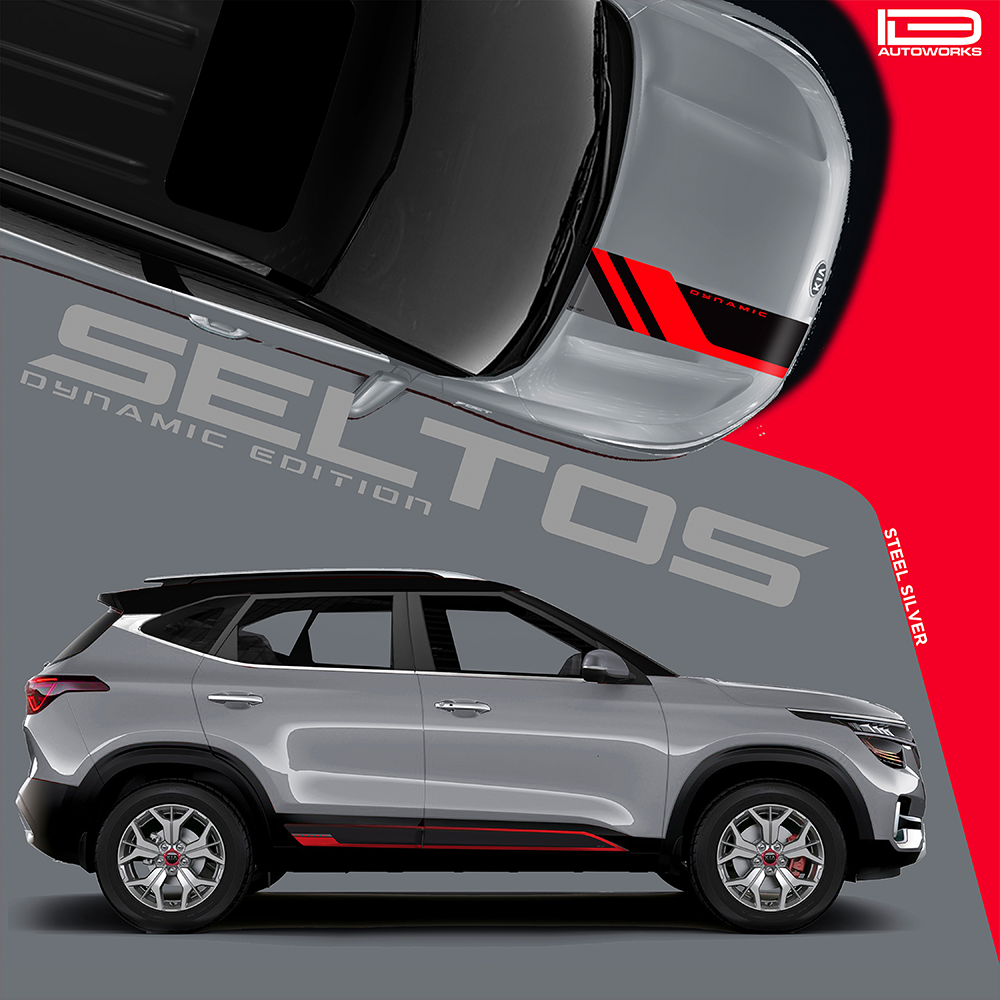 IDE GRAPHICS SERIES -  Dynamic Edition for KIA Seltos /2019-2023 (Steel Silver)