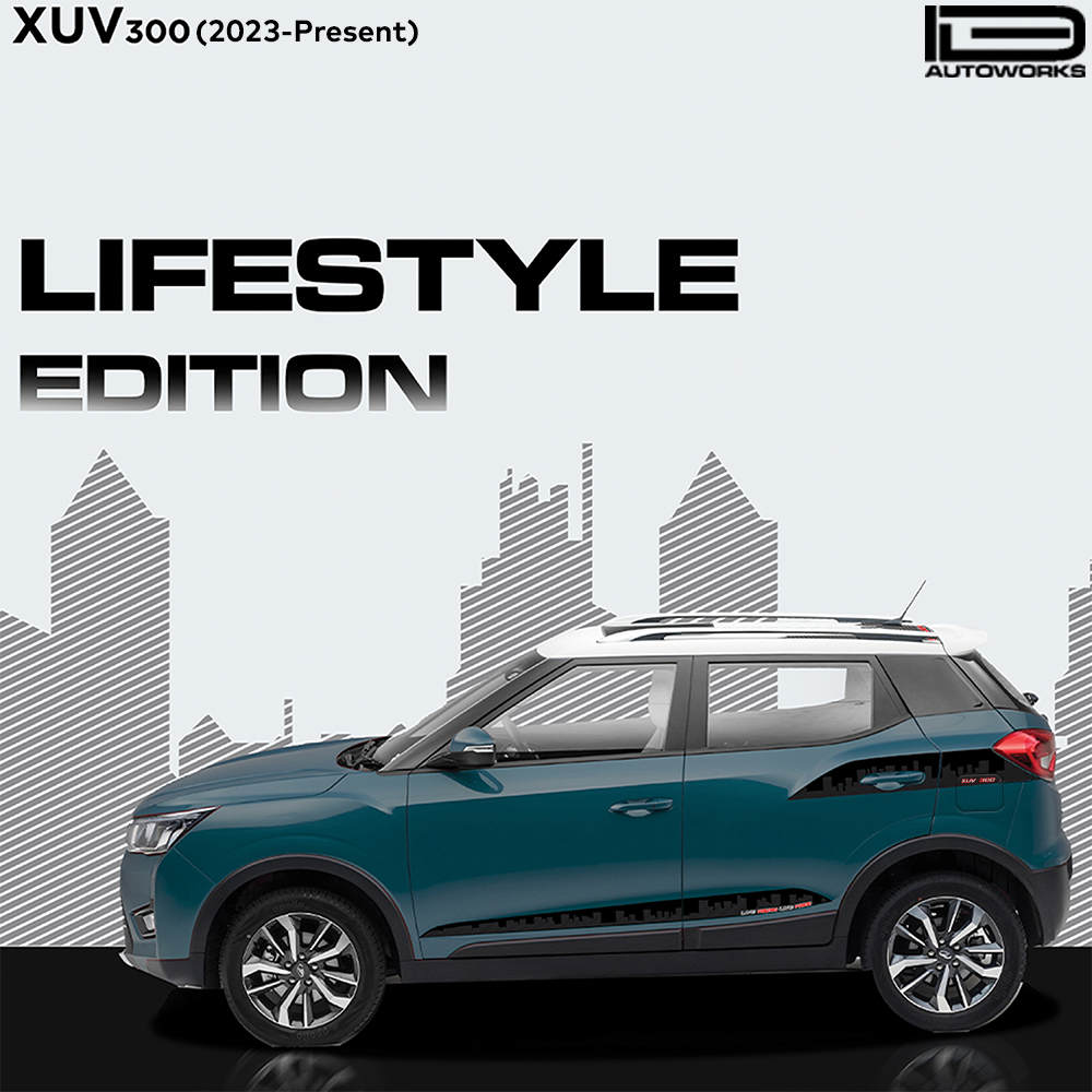 IDE GRAPHICS SERIES - Lifestyle Edition for Mahindra XUV 300 /2023-Present (Aquamarine)