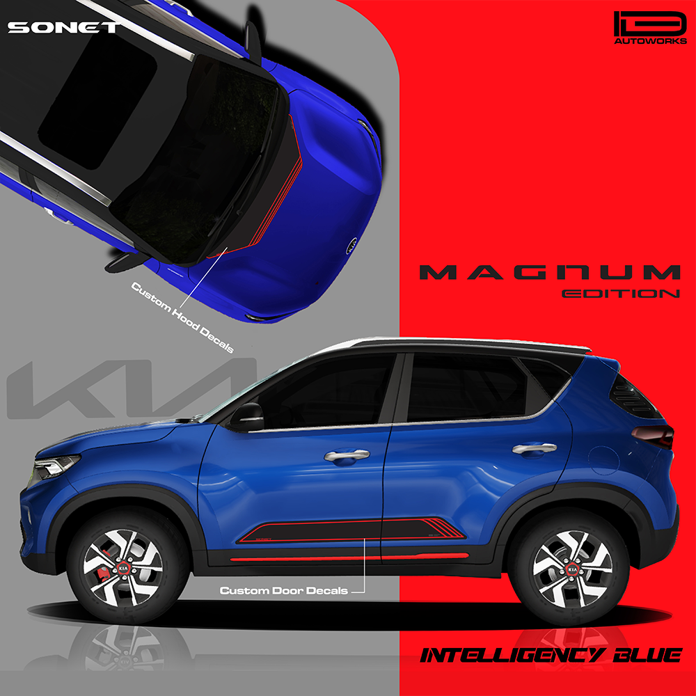 IDE GRAPHICS SERIES - Magnum Edition for KIA Sonet /2020-present (Intelligence Blue)