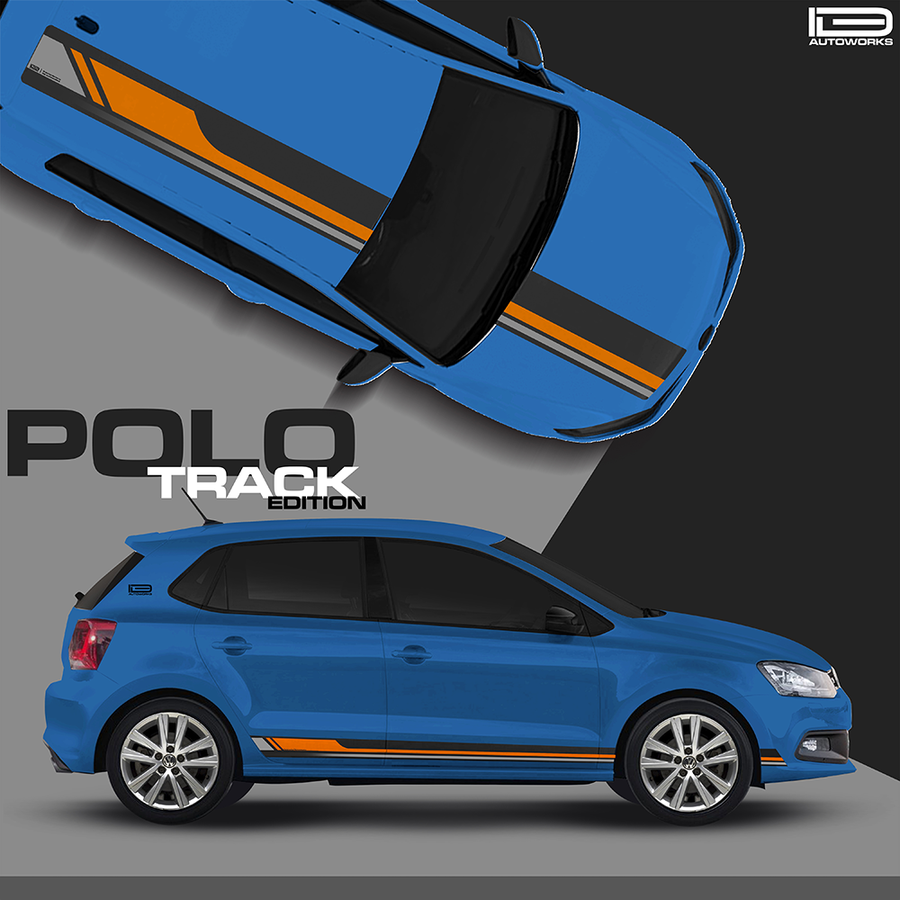 IDE GRAPHICS SERIES - Track Edition for Volkswagen Polo (Lapiz Blue)