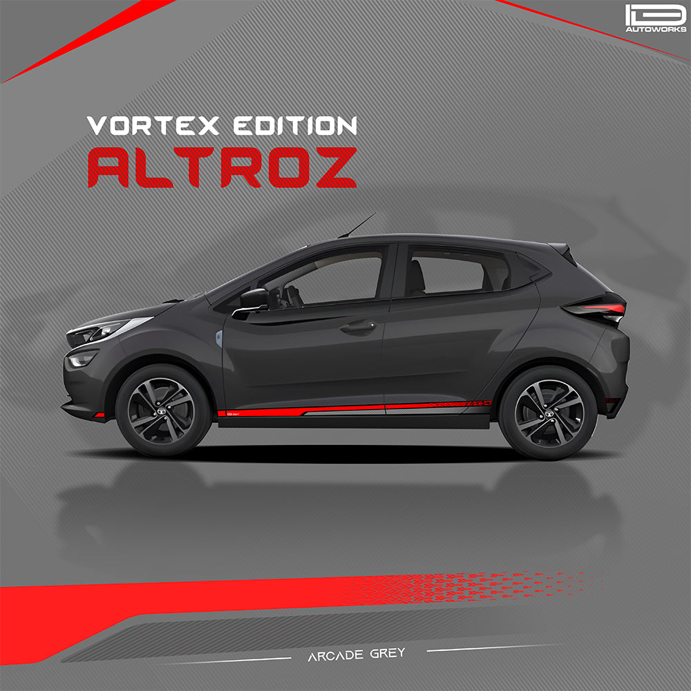 IDE GRAPHICS SERIES - Vortex Edition for Tata Altroz (Arcade Grey)