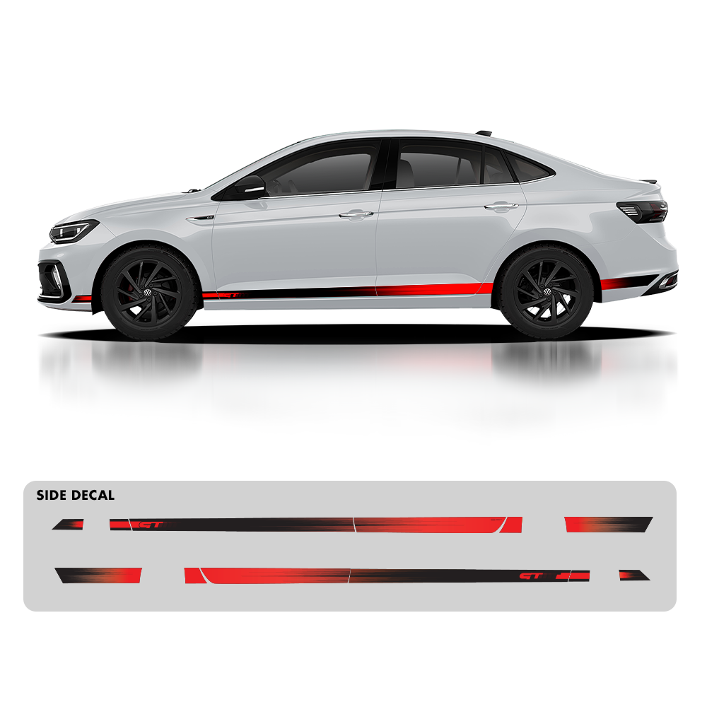 IDE GRAPHICS SERIES - GT Edition Version 2 for Volkswagen Virtus (Reflex Silver)