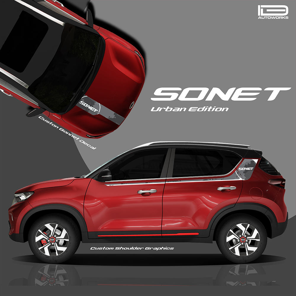 IDE GRAPHICS SERIES - Urban Edition for KIA Sonet /2020-Present (Intense Red)