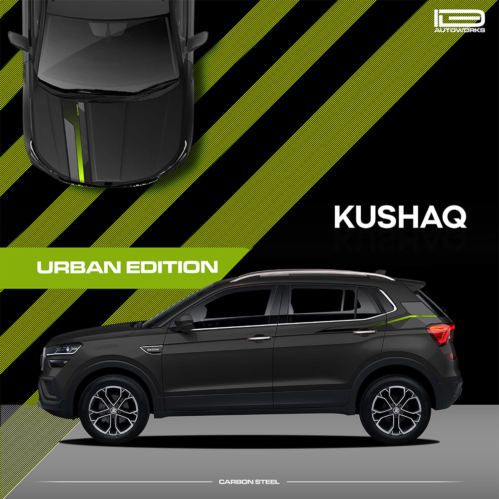 IDE GRAPHICS SERIES - Urban Edition for Skoda Kushaq (Carbon Steel)