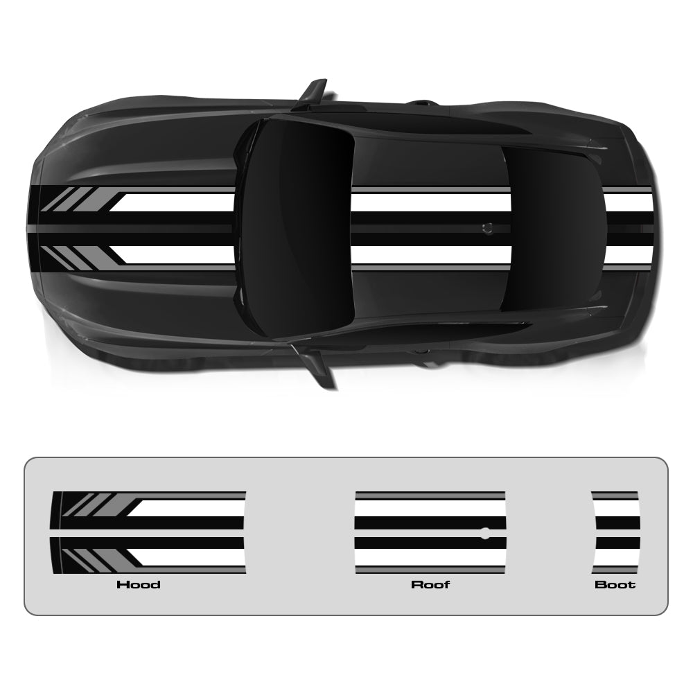 IDE PREMIUM GRAPHICS SERIES - Cascade Edition Top for Ford Mustang (Shadow Black)